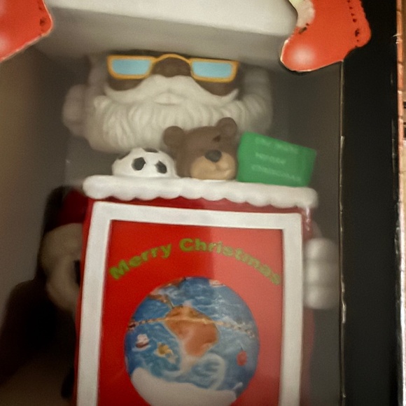 Bobble Head Santa Photo Frame Doll First Edition - Picture 1 of 4